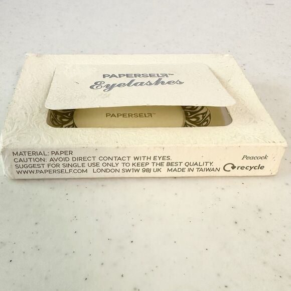 Paperself Eyelashes Peacock Design New In Box Costume Makeup Art - Picture 7 of 7